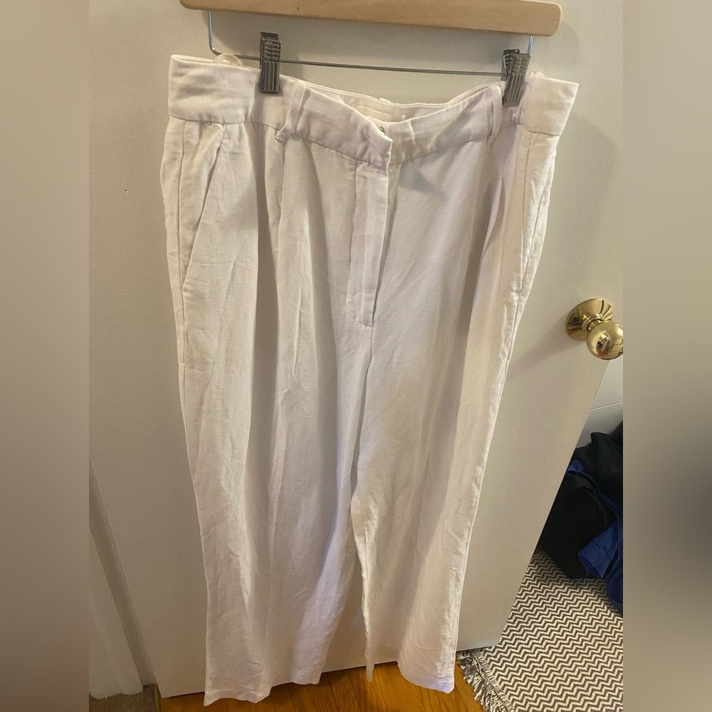 Effortless pants - white linen